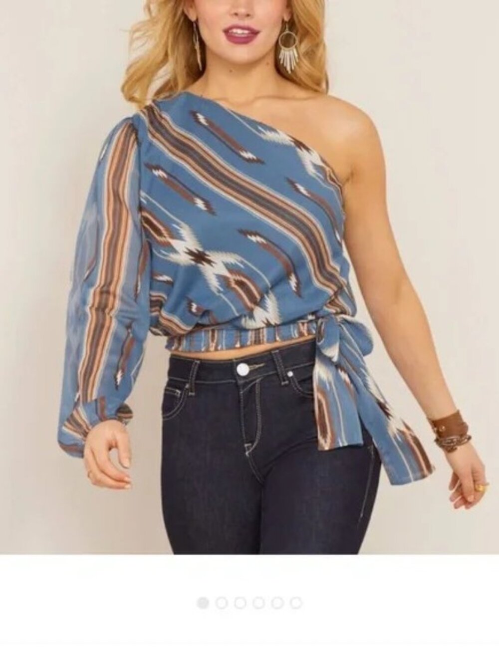 Ariat Women Chimayo One Shoulder Blouse